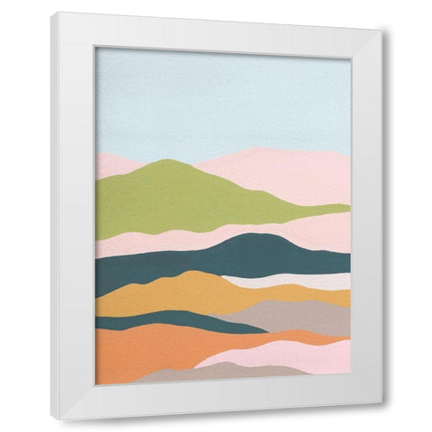 Cloud Layers I White Modern Wood Framed Art Print by Wang, Melissa