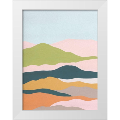 Cloud Layers I White Modern Wood Framed Art Print by Wang, Melissa