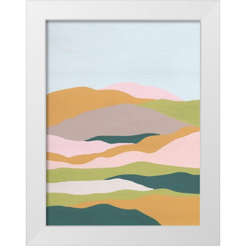 Cloud Layers II White Modern Wood Framed Art Print by Wang, Melissa