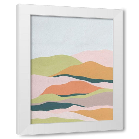 Cloud Layers III White Modern Wood Framed Art Print by Wang, Melissa