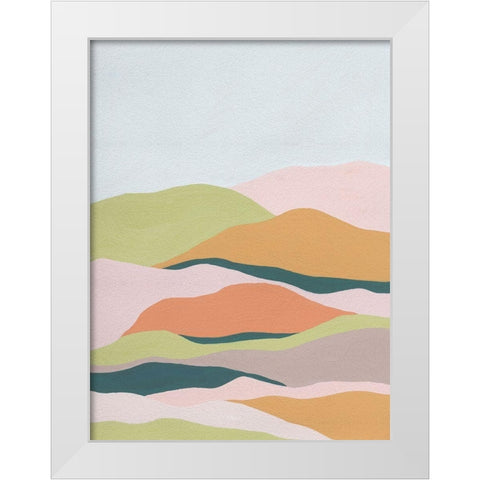 Cloud Layers III White Modern Wood Framed Art Print by Wang, Melissa