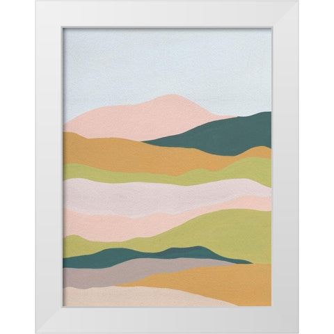 Cloud Layers IV White Modern Wood Framed Art Print by Wang, Melissa