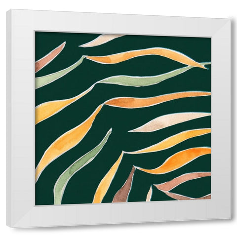 Palm Grove III White Modern Wood Framed Art Print by Wang, Melissa