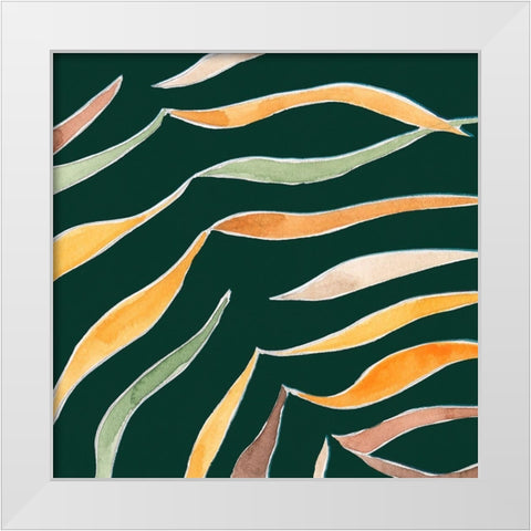 Palm Grove III White Modern Wood Framed Art Print by Wang, Melissa