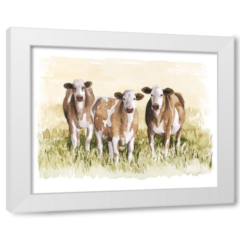 Golden Graze I White Modern Wood Framed Art Print by Popp, Grace