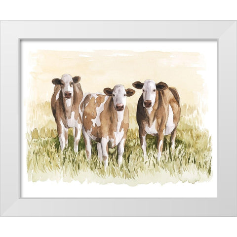 Golden Graze I White Modern Wood Framed Art Print by Popp, Grace