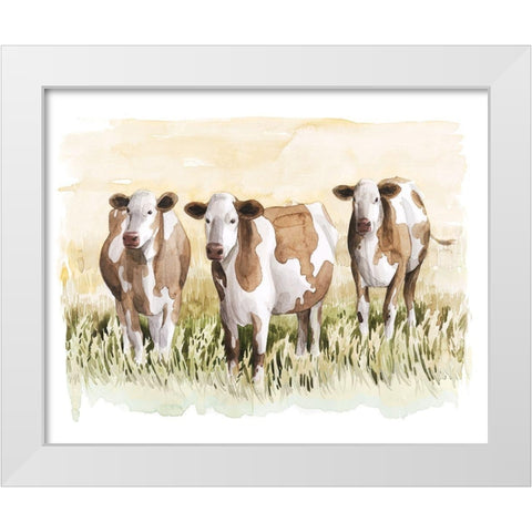 Golden Graze II White Modern Wood Framed Art Print by Popp, Grace