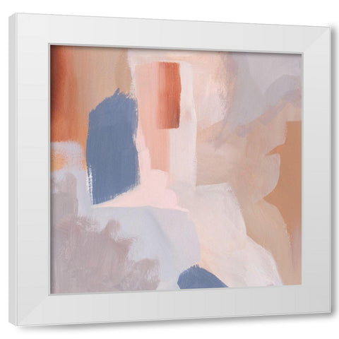 Clay Blush III White Modern Wood Framed Art Print by Popp, Grace