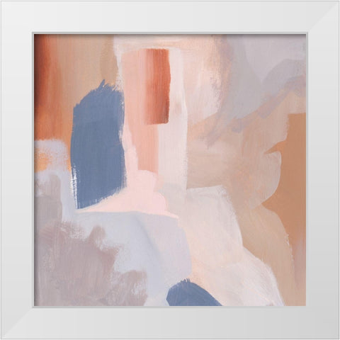 Clay Blush III White Modern Wood Framed Art Print by Popp, Grace