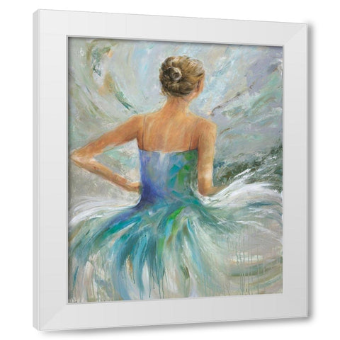 Flowing Vision II White Modern Wood Framed Art Print by Joy, Julie