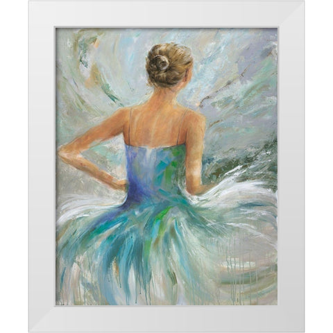 Flowing Vision II White Modern Wood Framed Art Print by Joy, Julie