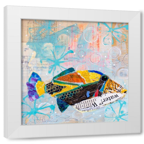 Always Looking Up V White Modern Wood Framed Art Print by St. Hilaire, Elizabeth