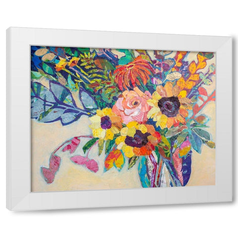 Fabulous Florals White Modern Wood Framed Art Print by St. Hilaire, Elizabeth