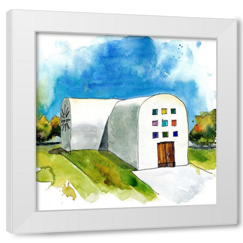 Urban Scape I White Modern Wood Framed Art Print by McCreery, Paul