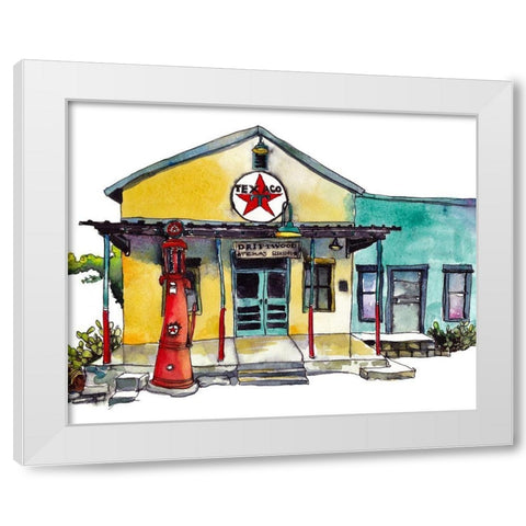 Urban Points of Interest I White Modern Wood Framed Art Print by McCreery, Paul
