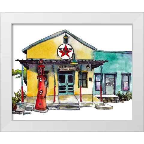 Urban Points of Interest I White Modern Wood Framed Art Print by McCreery, Paul