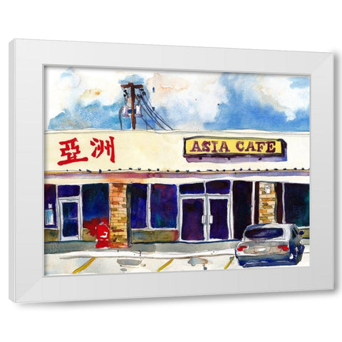 Urban Points of Interest III White Modern Wood Framed Art Print by McCreery, Paul