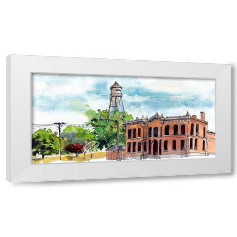 Urban Points of Interest VI White Modern Wood Framed Art Print by McCreery, Paul
