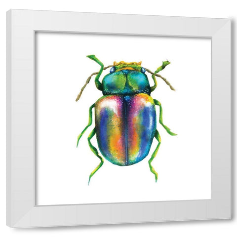 Buggin Out I White Modern Wood Framed Art Print by Hernandez, Larisa