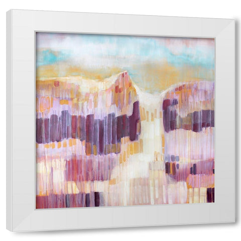 Terre Cotta Dunes II White Modern Wood Framed Art Print by Riger, Sue