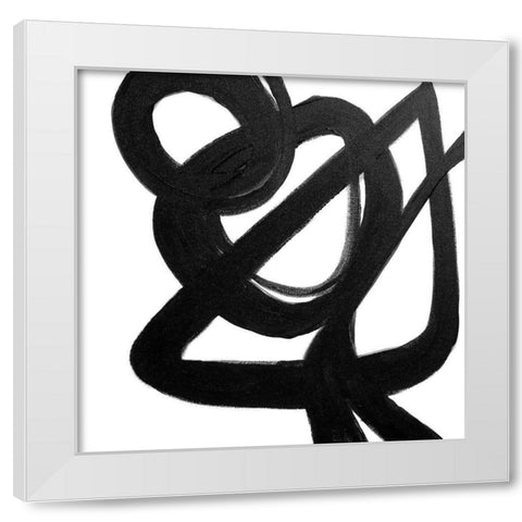 The Rush II White Modern Wood Framed Art Print by Orlov, Irena