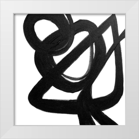 The Rush II White Modern Wood Framed Art Print by Orlov, Irena