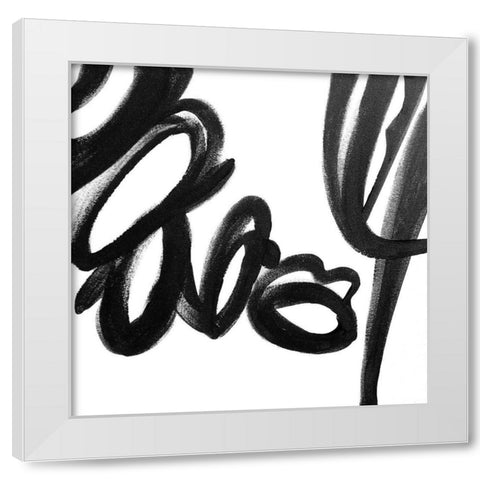 The Rush III White Modern Wood Framed Art Print by Orlov, Irena