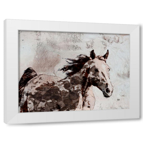 Winner Horse II White Modern Wood Framed Art Print by Orlov, Irena