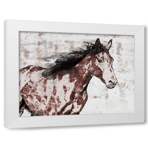 Winner Horse III White Modern Wood Framed Art Print by Orlov, Irena
