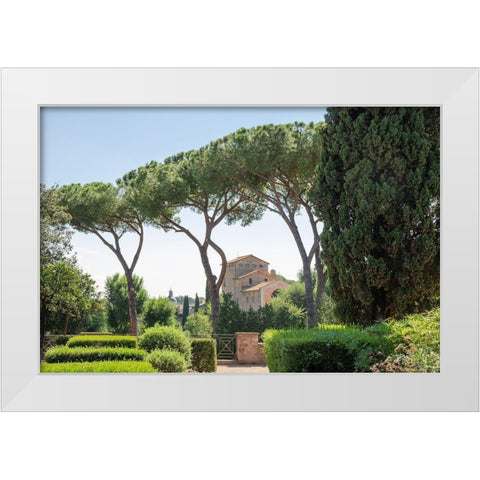 Rome Landscape I White Modern Wood Framed Art Print by DeNardo, Laura