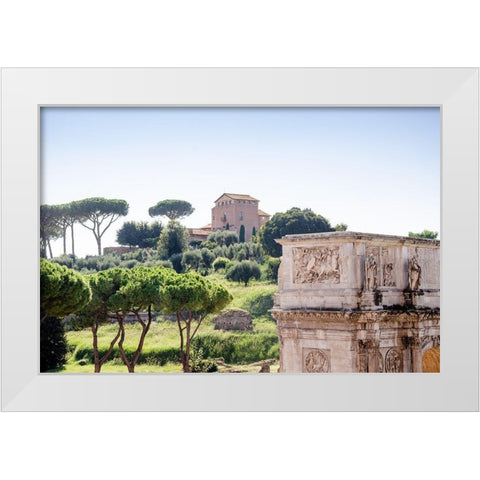 Rome Landscape II White Modern Wood Framed Art Print by DeNardo, Laura