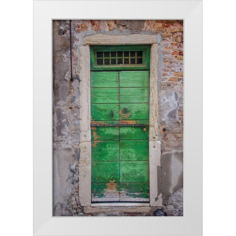 Windows and Doors of Venice VII White Modern Wood Framed Art Print by DeNardo, Laura