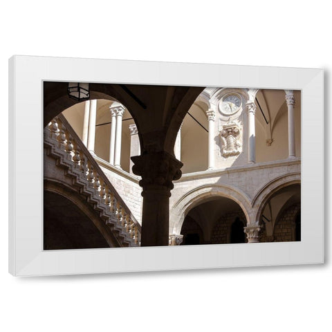 Inviting - Dubrovnik, Croatia White Modern Wood Framed Art Print by DeNardo, Laura