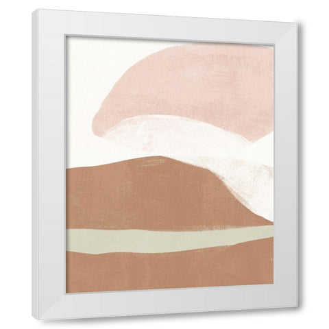 Symphonic Shapes I White Modern Wood Framed Art Print by Vess, June Erica