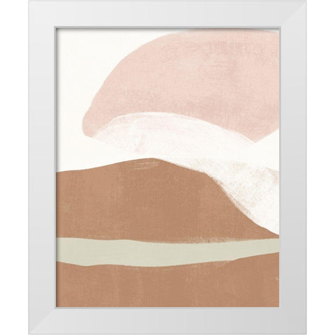 Symphonic Shapes I White Modern Wood Framed Art Print by Vess, June Erica