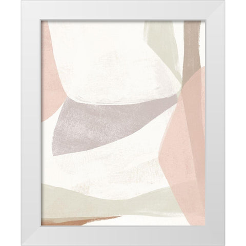 Symphonic Shapes IV White Modern Wood Framed Art Print by Vess, June Erica
