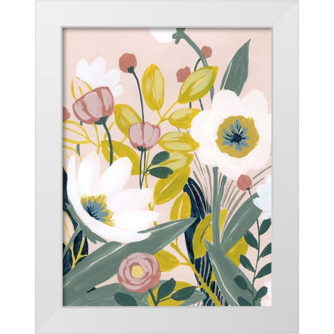 Garden Sketch I White Modern Wood Framed Art Print by Popp, Grace