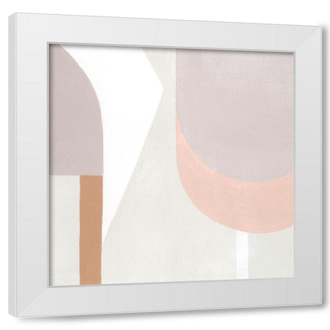Pastel Eclipse I White Modern Wood Framed Art Print by Popp, Grace