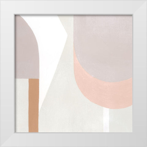 Pastel Eclipse I White Modern Wood Framed Art Print by Popp, Grace