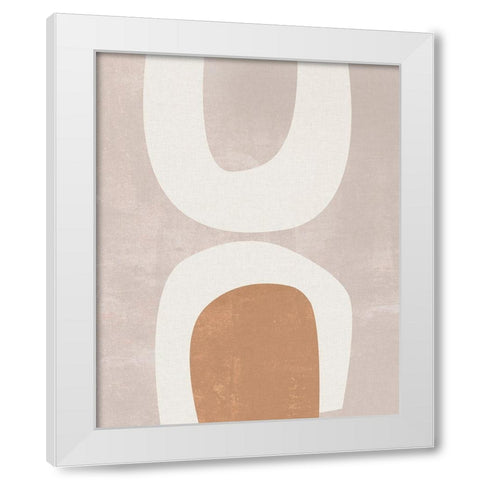 Sun Temple I White Modern Wood Framed Art Print by Wang, Melissa