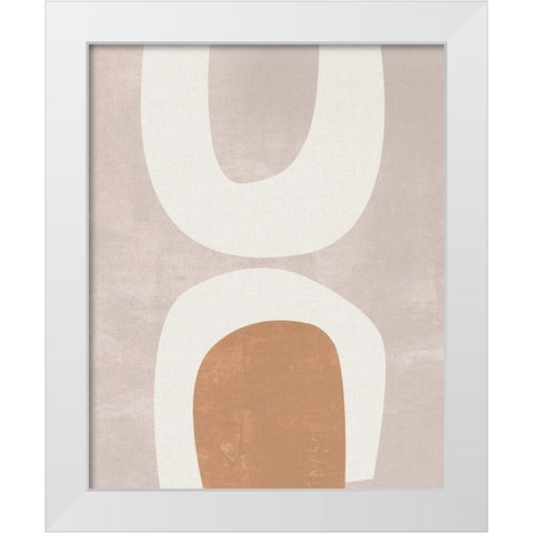 Sun Temple I White Modern Wood Framed Art Print by Wang, Melissa