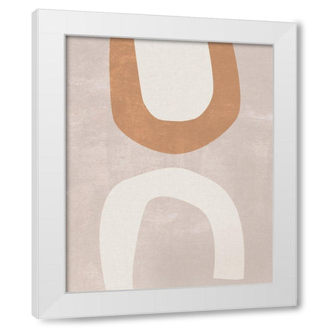 Sun Temple IV White Modern Wood Framed Art Print by Wang, Melissa