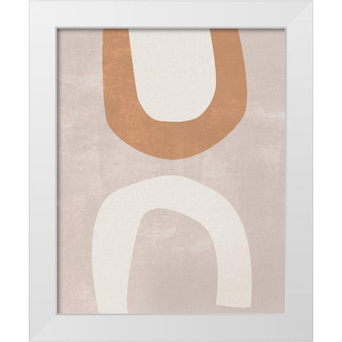 Sun Temple IV White Modern Wood Framed Art Print by Wang, Melissa