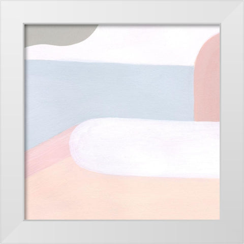 Pooled II White Modern Wood Framed Art Print by Popp, Grace