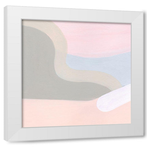 Pooled III White Modern Wood Framed Art Print by Popp, Grace