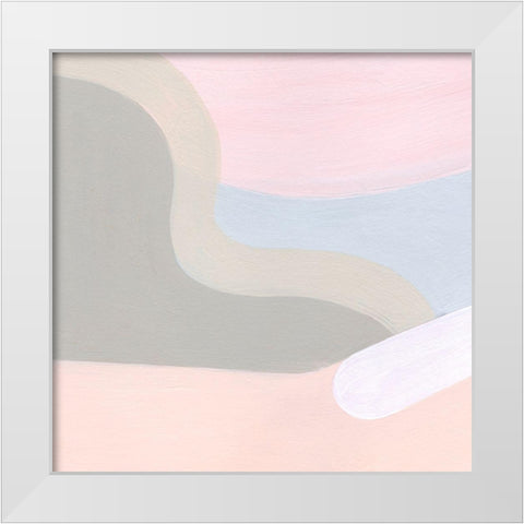 Pooled III White Modern Wood Framed Art Print by Popp, Grace