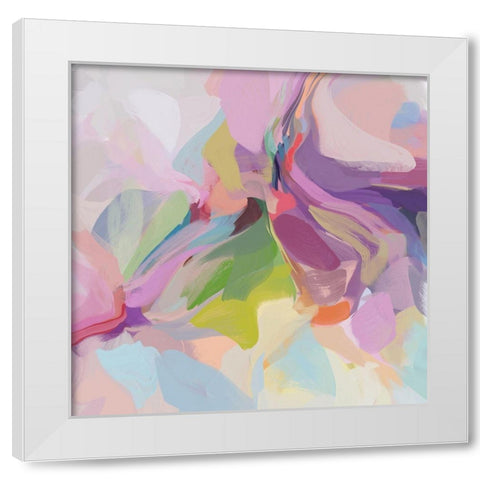 Influence II White Modern Wood Framed Art Print by Orlov, Irena