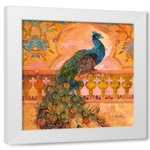 Animal Utopia I White Modern Wood Framed Art Print by Evelia Designs