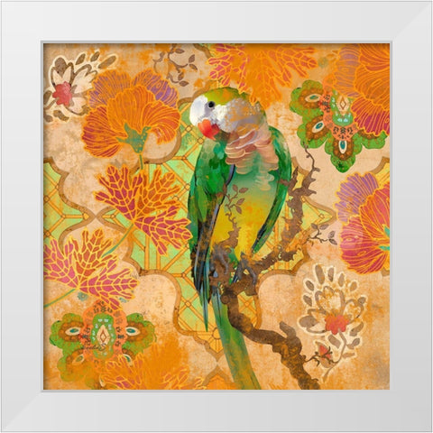 Animal Utopia II White Modern Wood Framed Art Print by Evelia Designs