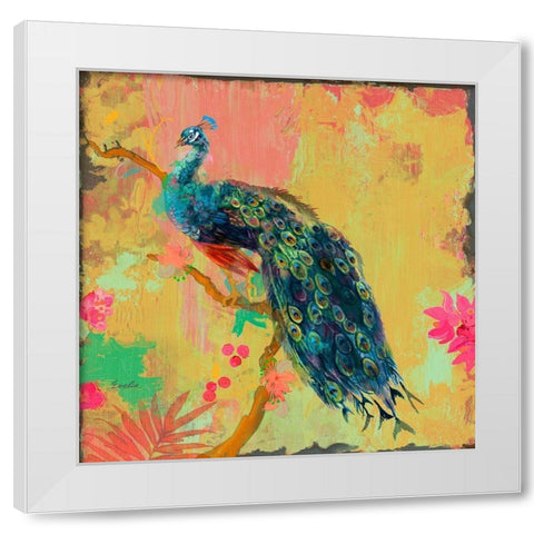 Animal Utopia IV White Modern Wood Framed Art Print by Evelia Designs